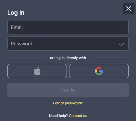Log in bij Kokobet Casino met je telefoonnummer en e-mailadres