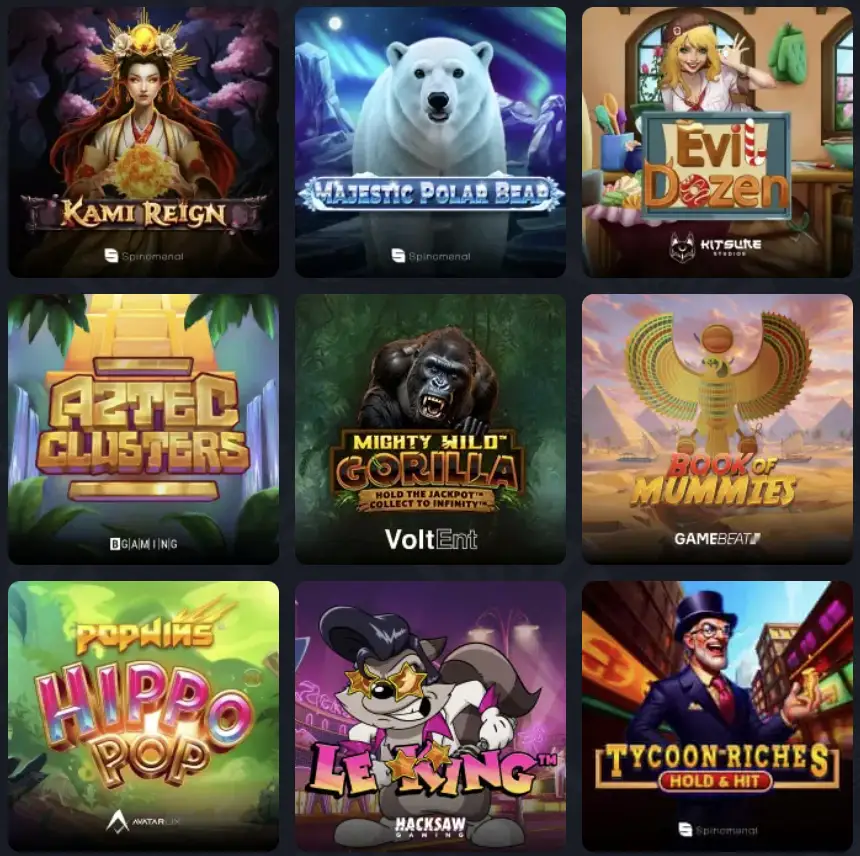 Populaire online gokkasten bij Kokobet Casino